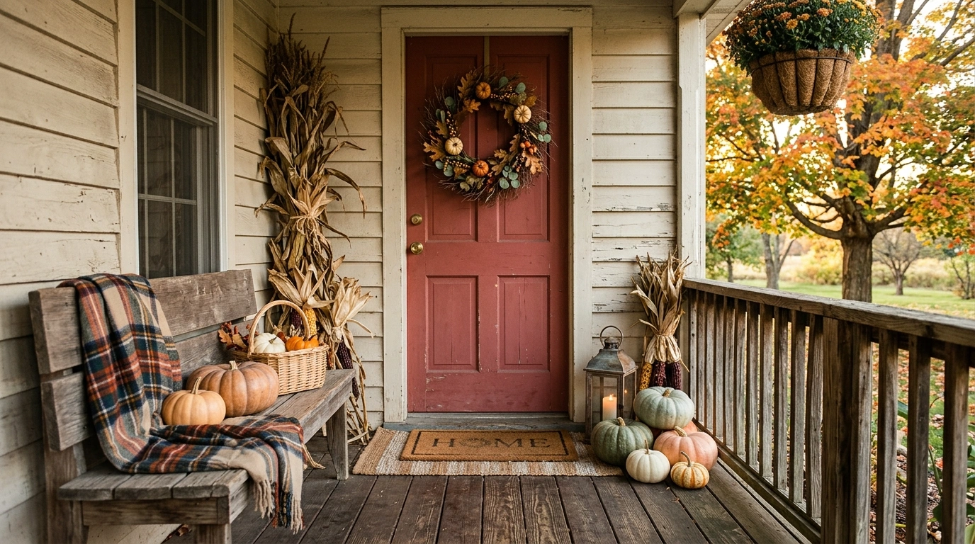 Rustic Fall Porch Ideas That Look Collected, Not Overdecorated