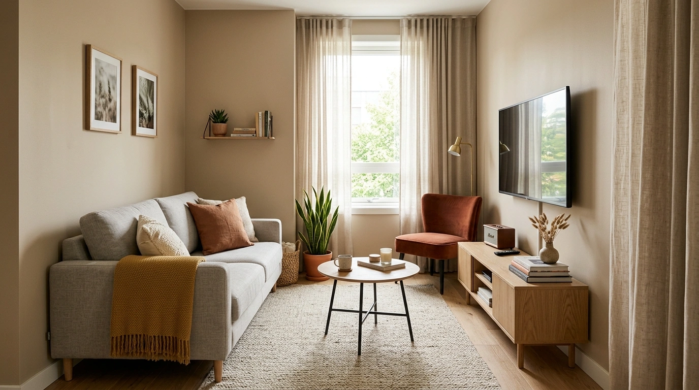 How to Decorate a Small Living Room With a TV