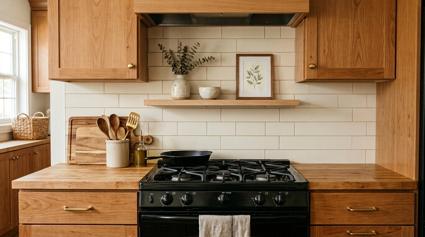 Above Stove Design Ideas for a Warm and Collected Kitchen