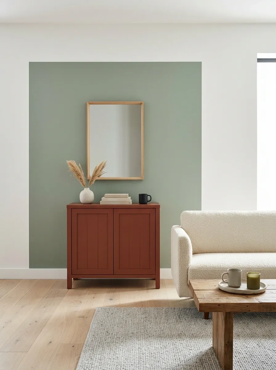 Accent Cabinet With Dramatic Color Blocking