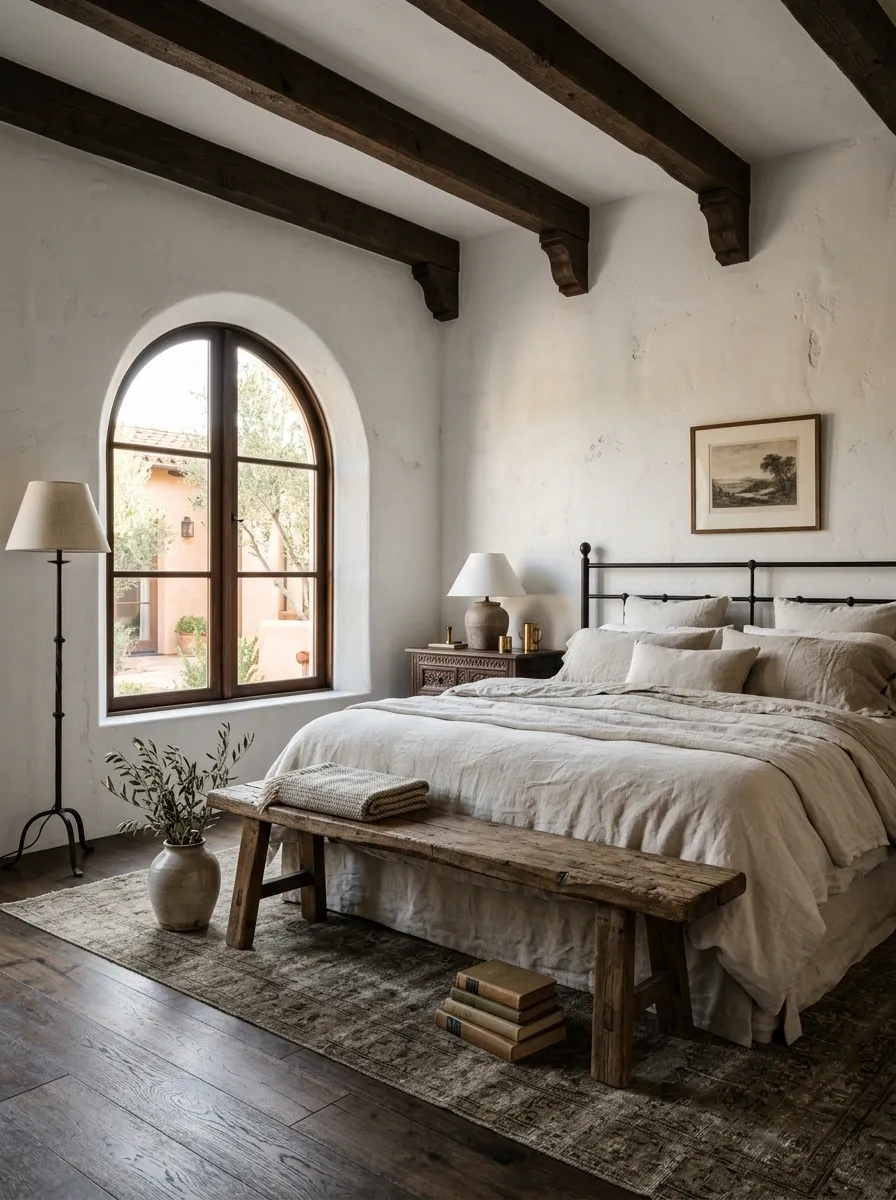 Add a Rustic Bench Where the Room Feels Too Polished