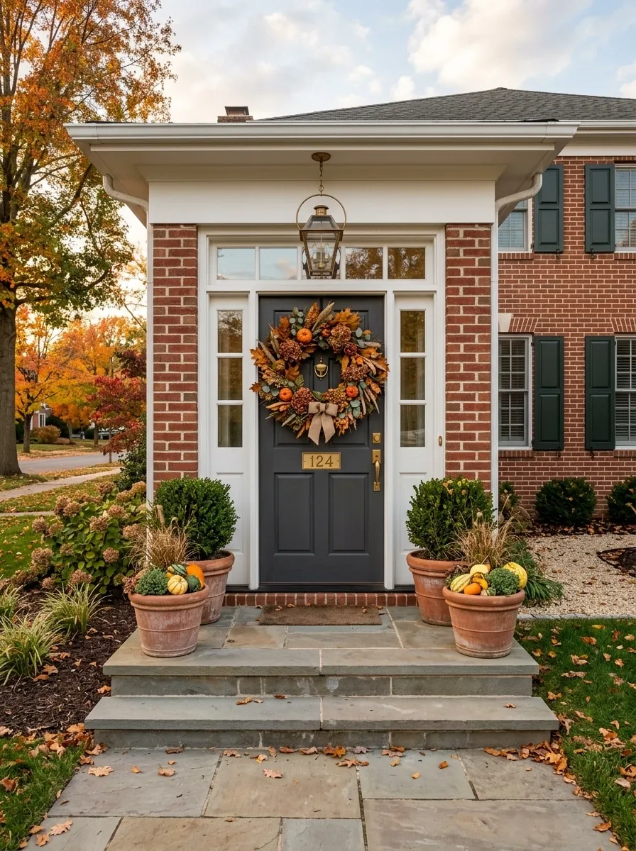 Add a Single Oversized Wreath That Can Be Seen From the Street