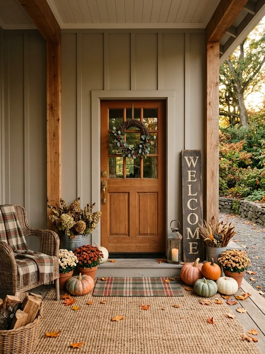 Add a Vintage-Style Sign Without Covering the Door