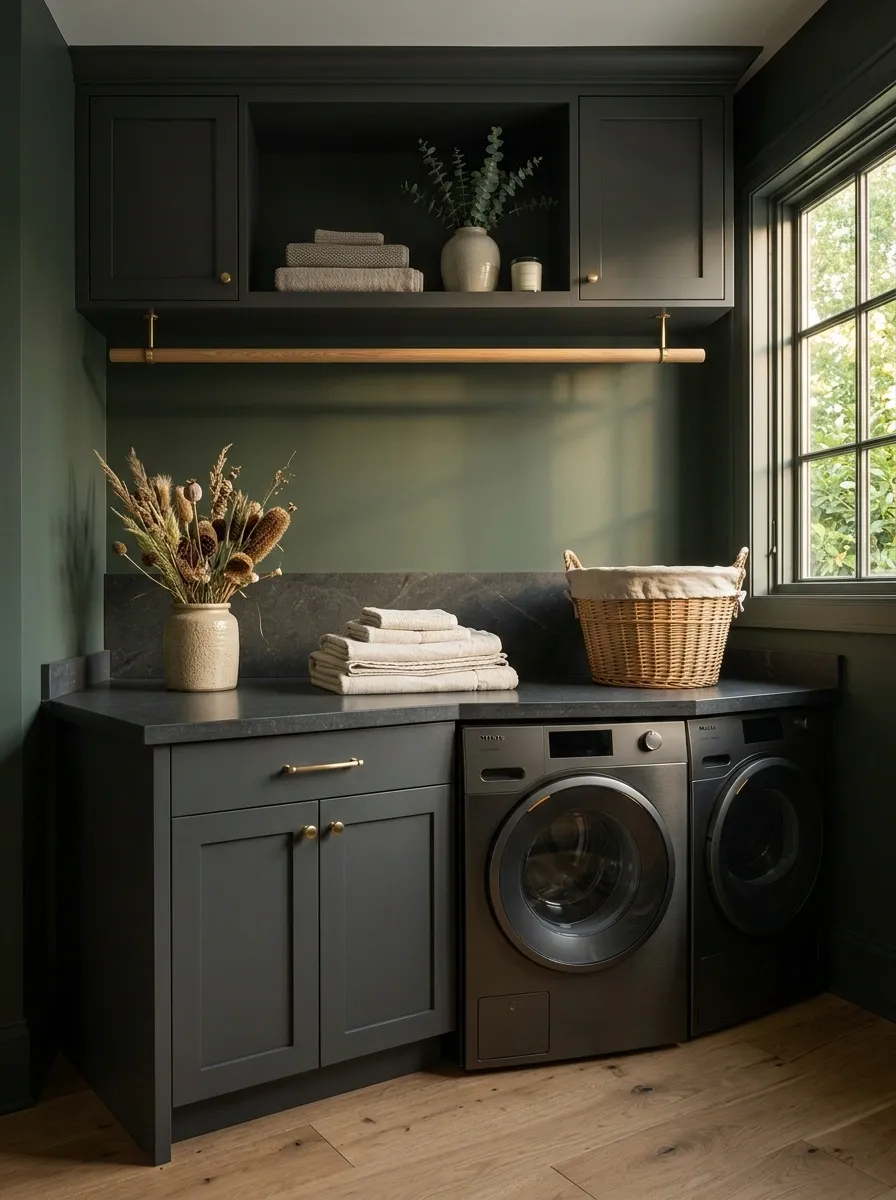 Add a Wood Drying Rod Above the Counter