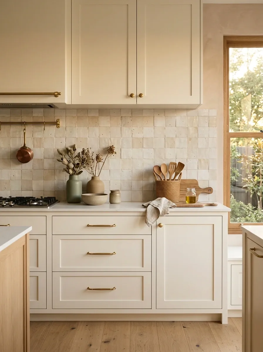 Add handmade tile where the room needs a little irregularity