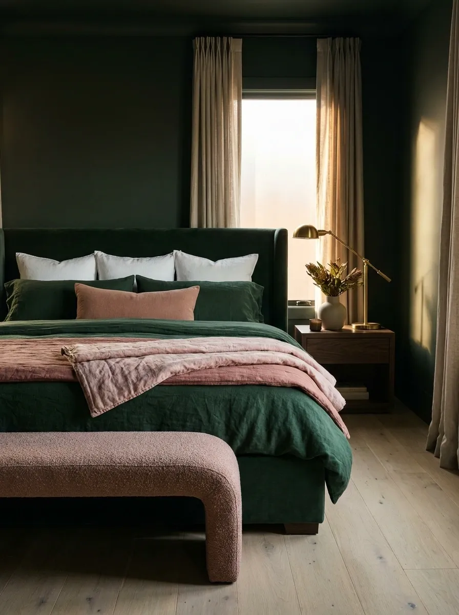 Add Muted Blush Without Turning the Bedroom Pink