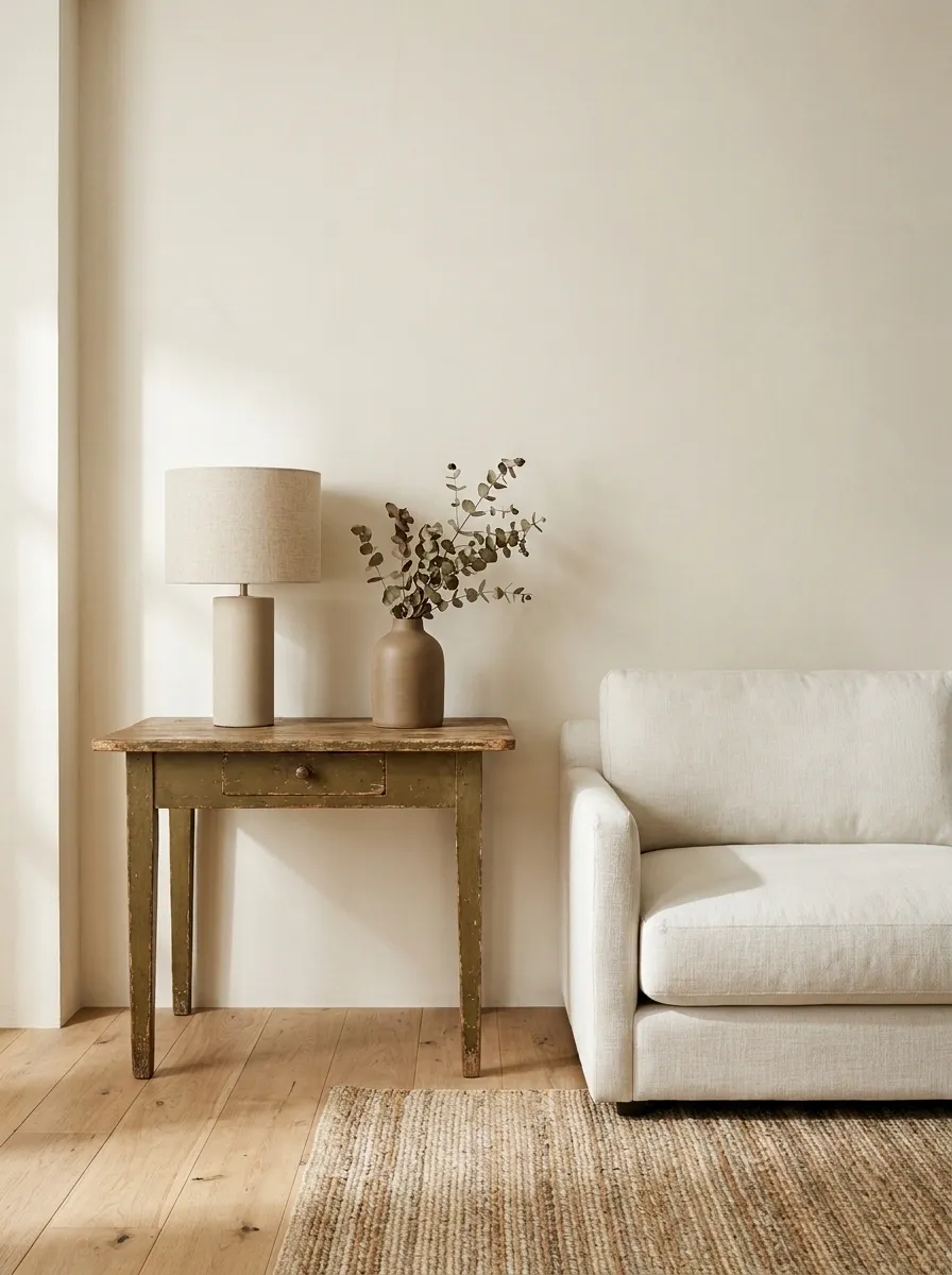 Add Olive Through Vintage Pieces Instead of Matching New Decor