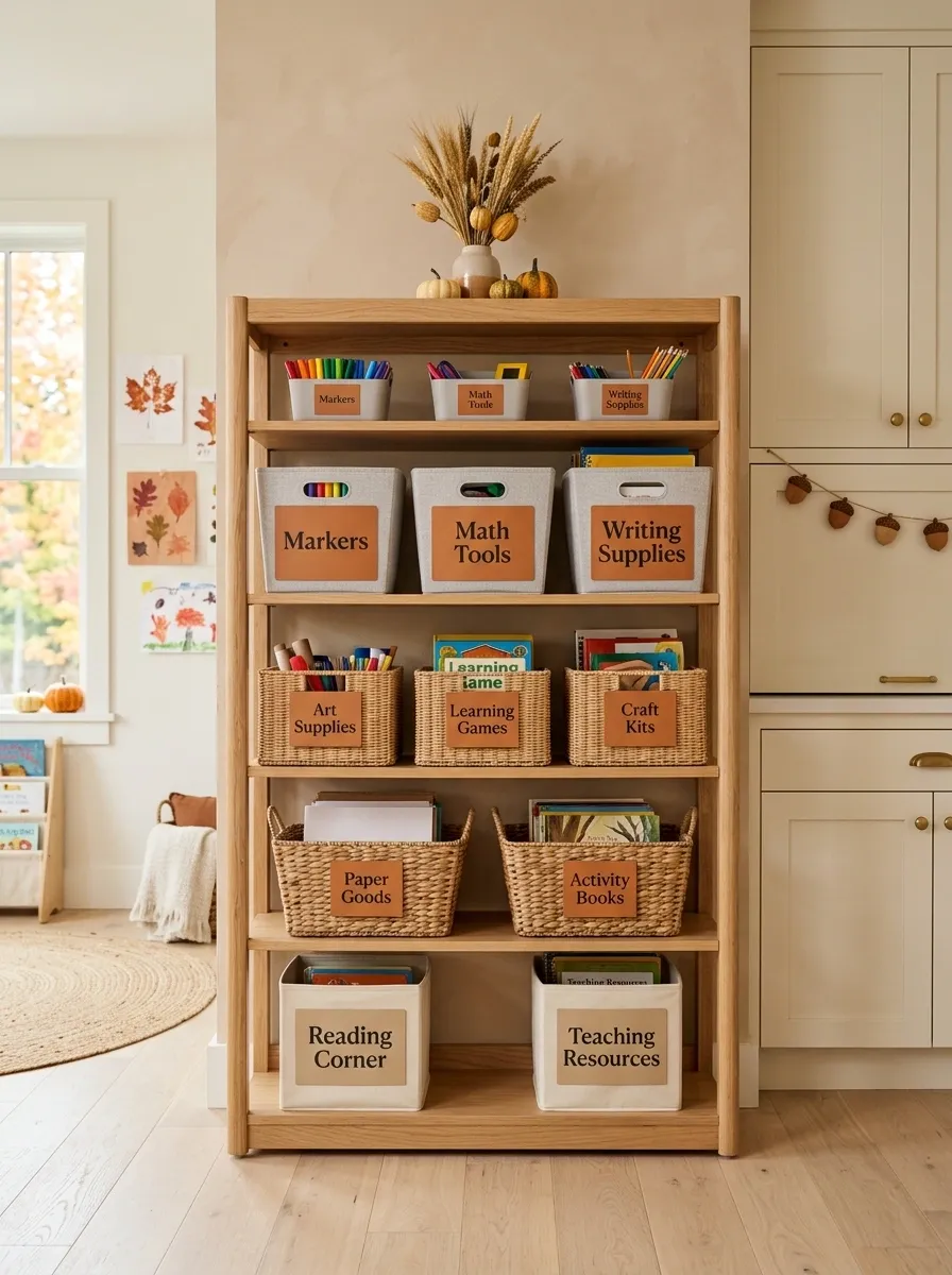 Add Warm-Toned Labels to Everyday Classroom Bins