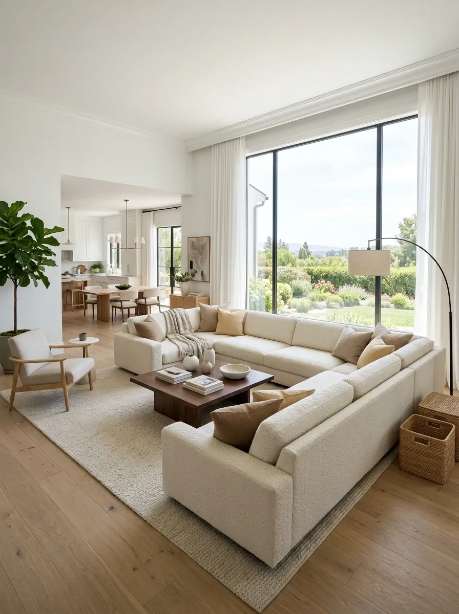 Angle the U Toward the Room's Best Natural Light
