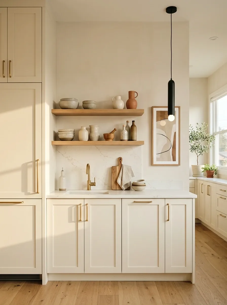 Apartment Kitchen With a Strong Vertical Focus