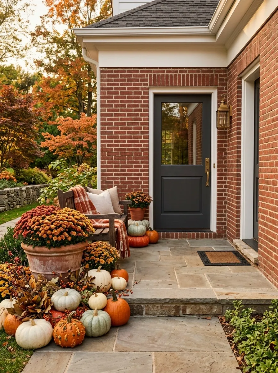 Asymmetrical Porch With One Heavy Side and a Quiet Side
