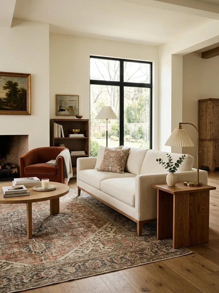 Blend Grandma Details Into a Modern Room One Layer at a Time