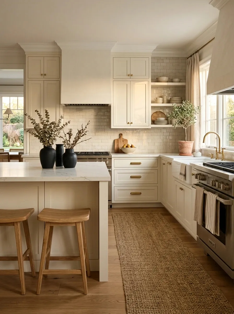 Break Up a Hard, Flat Kitchen With More Texture