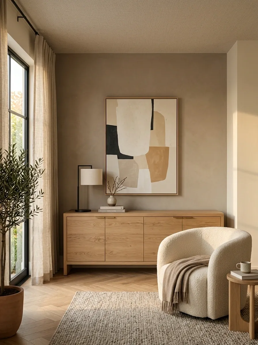 Break Up a Long Empty Wall With a Purposeful Furniture Anchor