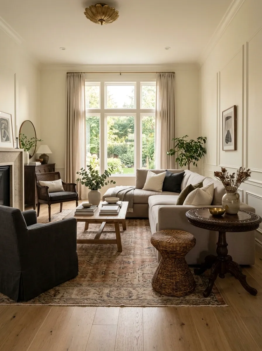 Break Up Matching Furniture With One Contrasting Piece