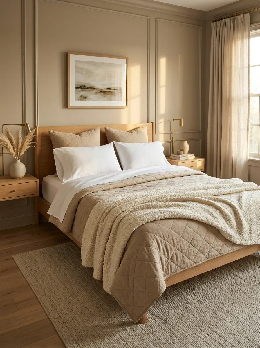 Build the Bed With Three Distinct Texture Layers