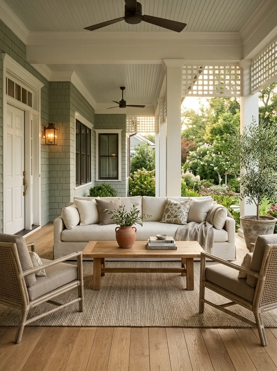 Build the whole seating area around one oversized sofa