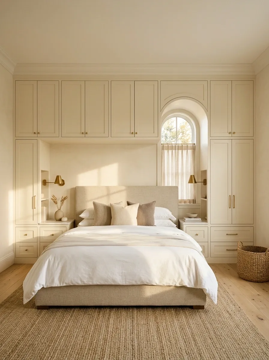 Built-In Wardrobe That Absorbs the Misplaced Window