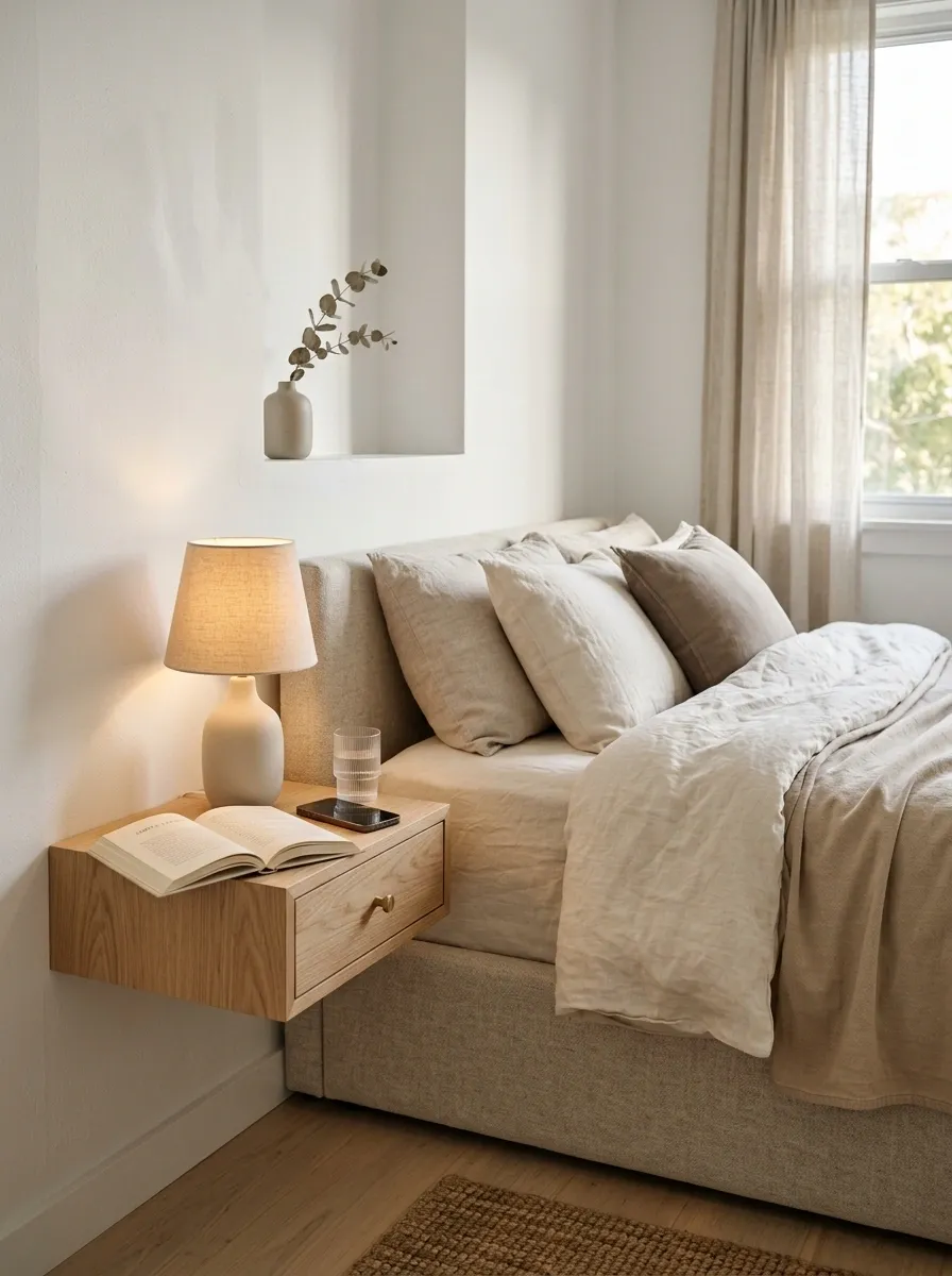 Choose a Narrow Nightstand Instead of a Full-Size Table