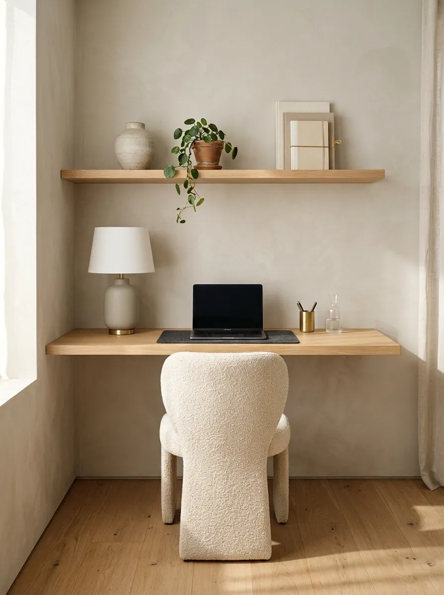 Choose a Wall-Mounted Desk for Zero Floor Clutter