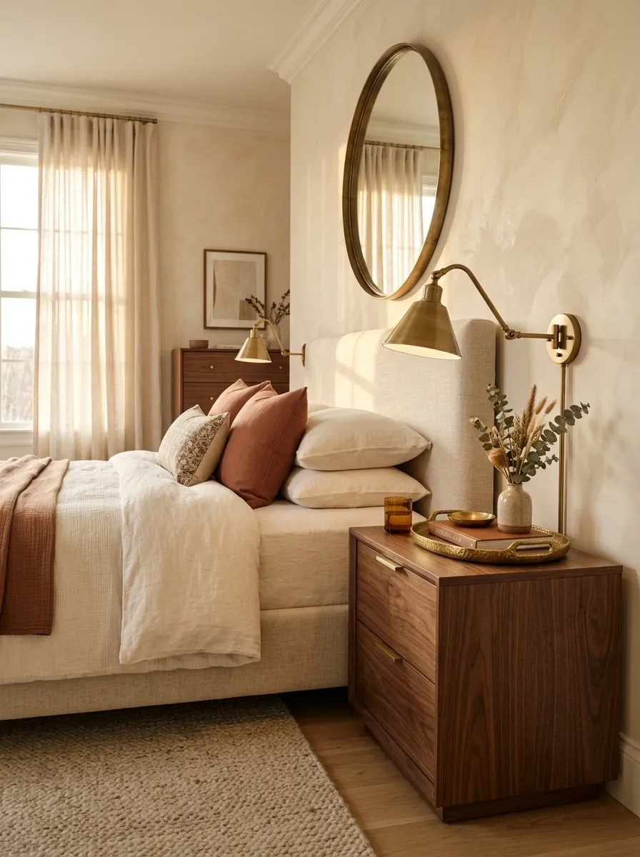 Choose a Warm Metal Finish and Repeat It Lightly