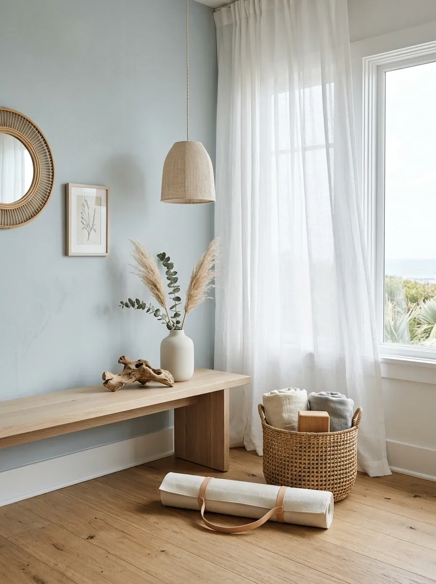 Coastal Blue-Gray Corner