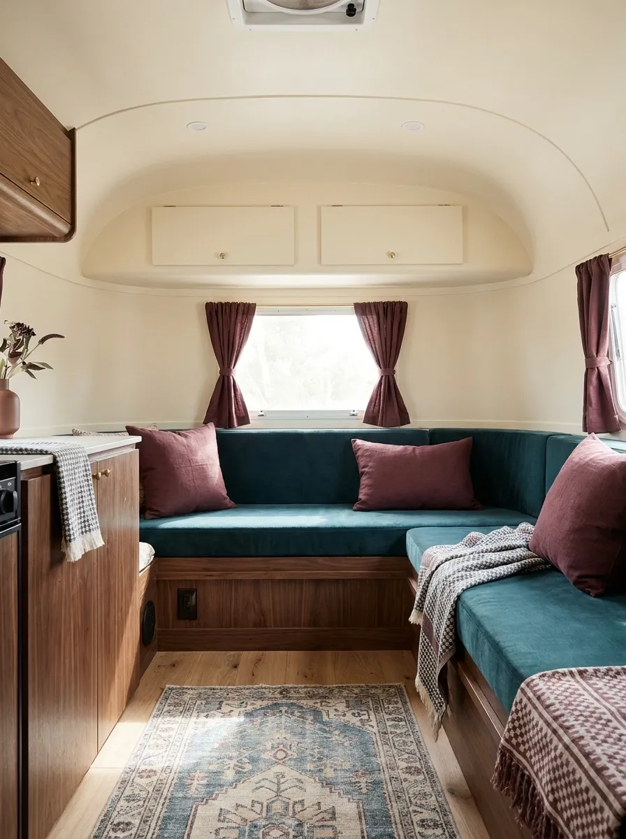 Colorful RV With Muted Jewel Tones