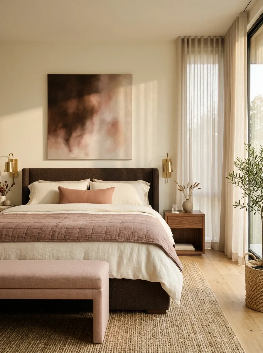 Combine Brown With Soft Pink Without Making It Sweet