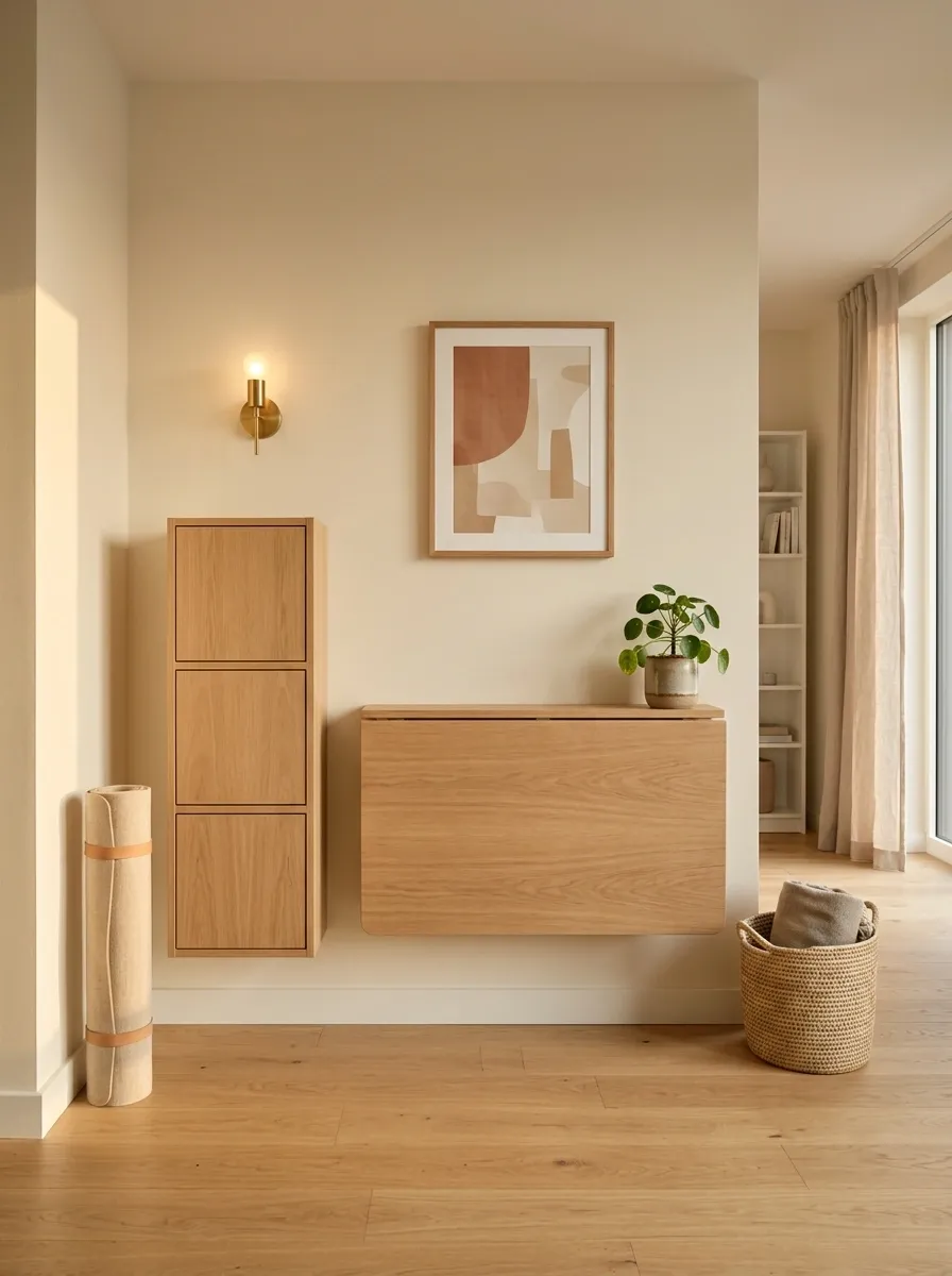 Compact Corner With Foldaway Furniture