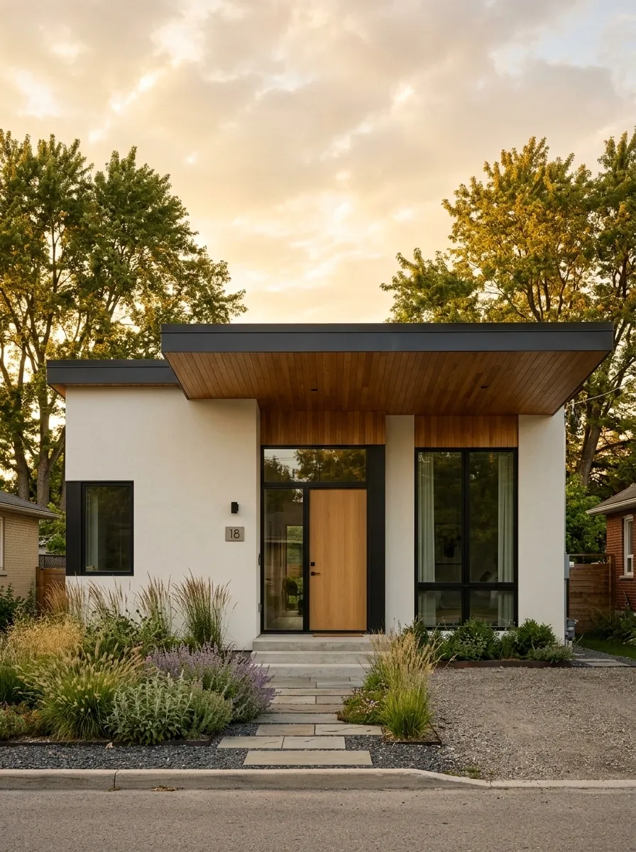 Contemporary House With Deep Timber Soffits