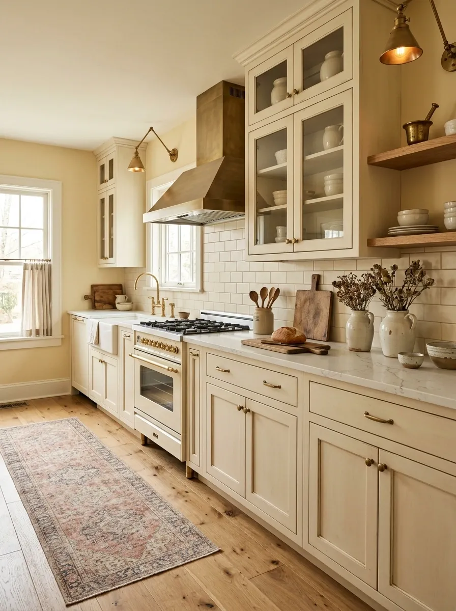Cottage Kitchen With Vintage-Inspired Finishes