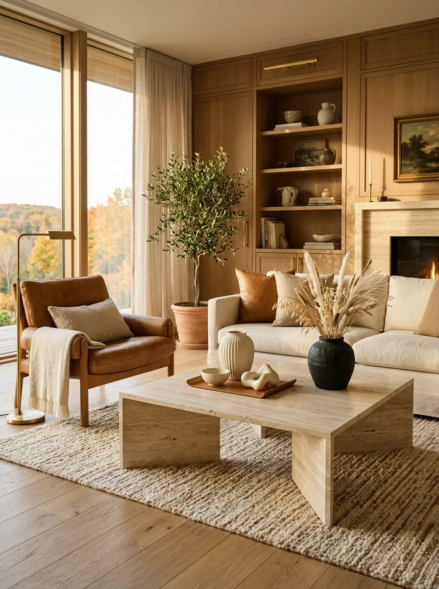 Cream and Caramel Quiet-Luxury Fall Table
