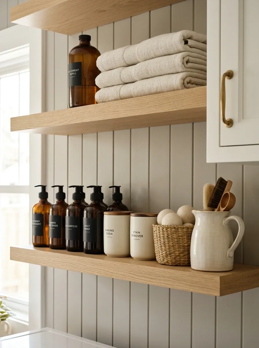 Create a Coordinated Detergent Shelf