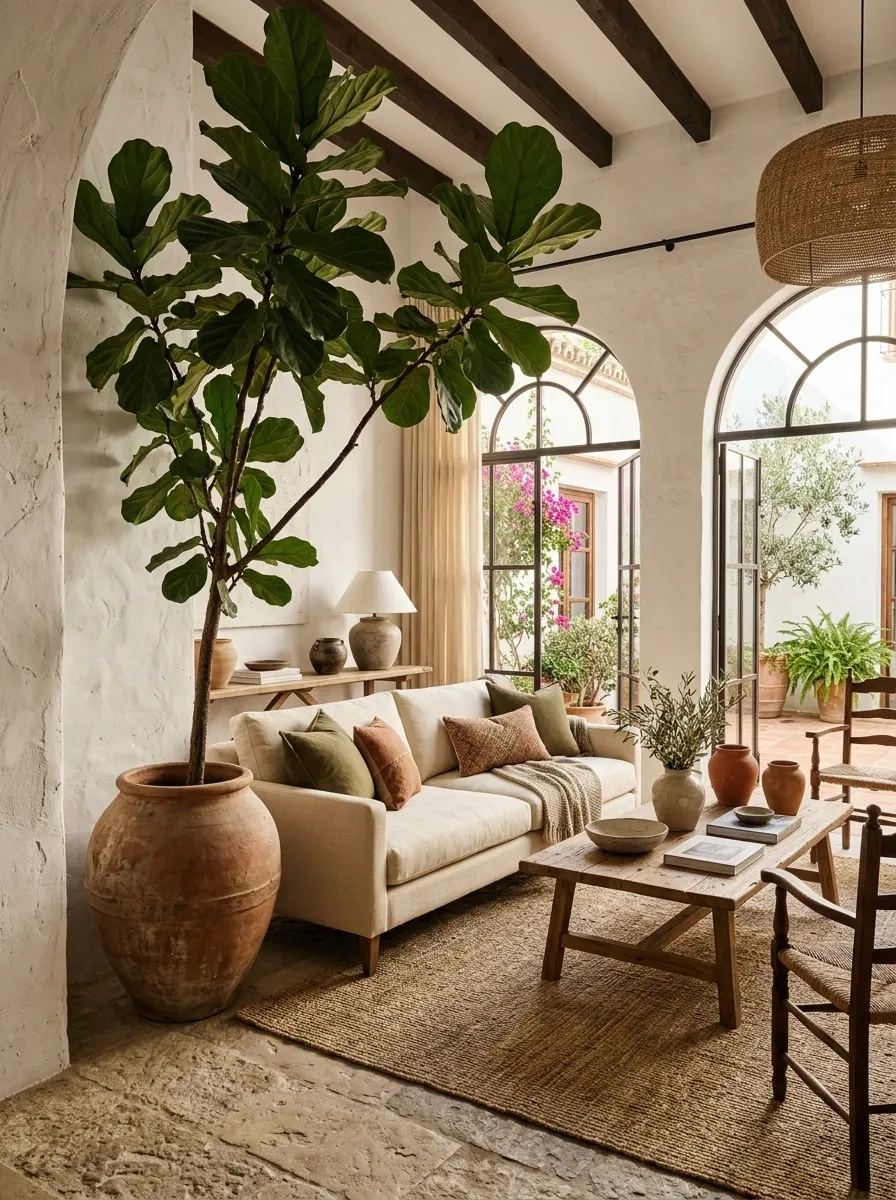 Create a Courtyard Feeling Indoors