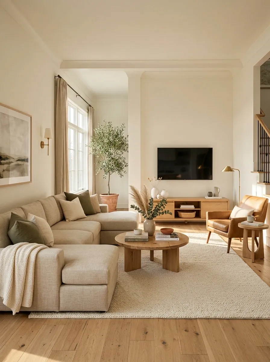 Create a Cozy TV Corner With the U Tucked Into One Side
