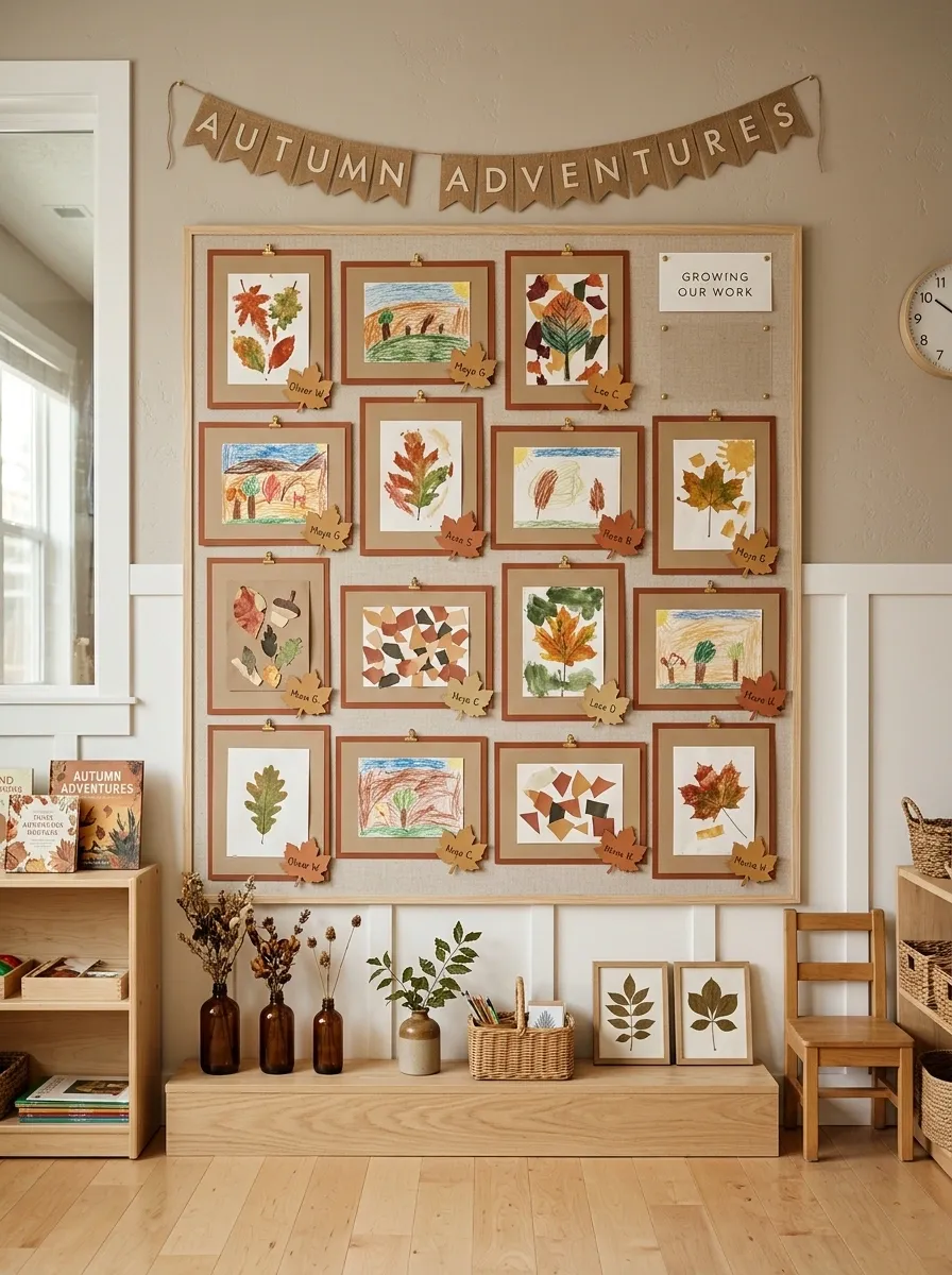 Create a Fall-Themed Student Work Gallery