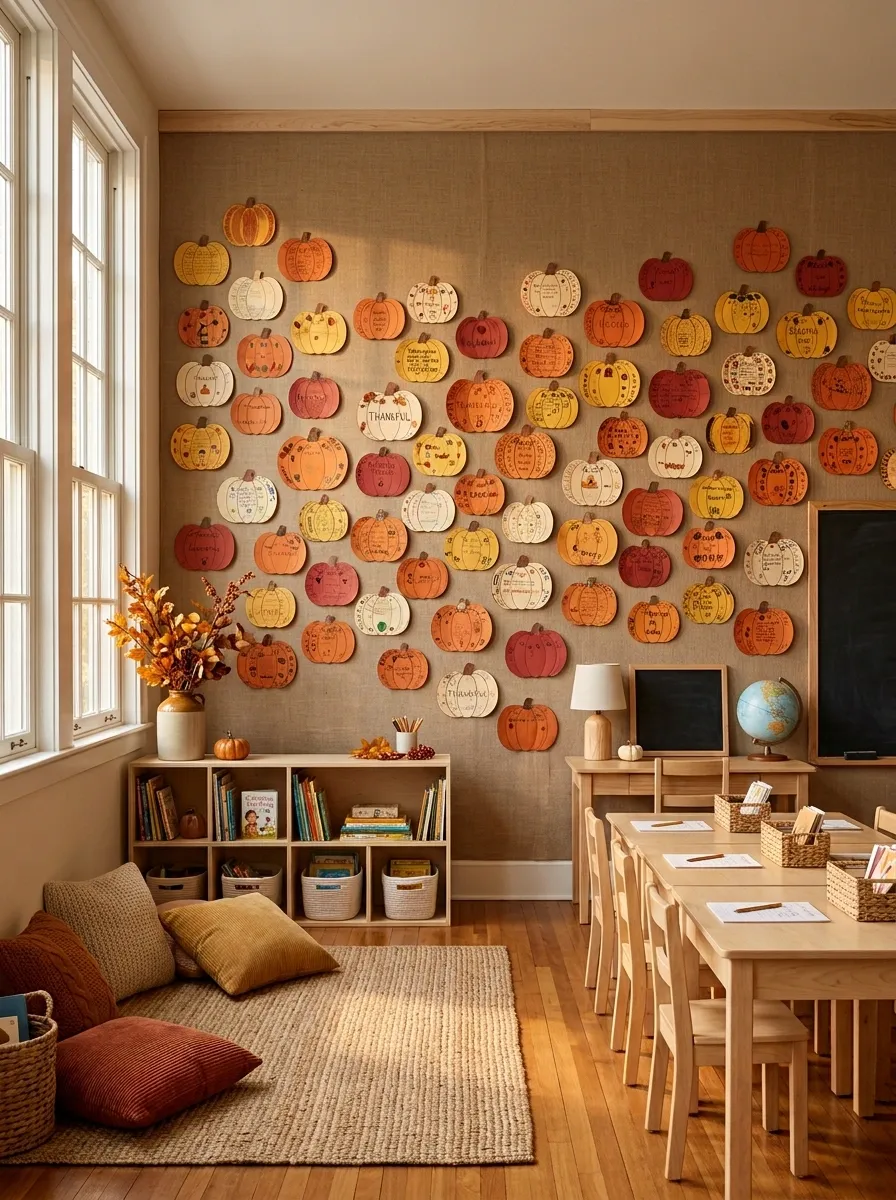 Create a Paper-Pumpkin Wall That Students Can Help Make