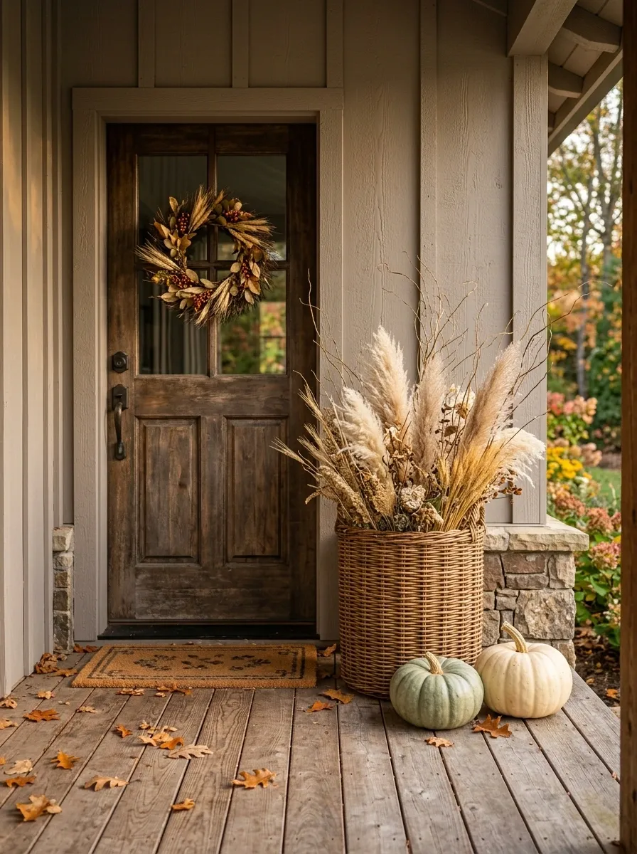 Create a Rustic Welcome With a Woven Basket