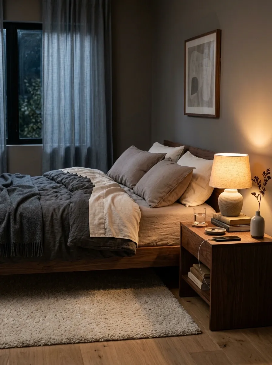 Create a Small Nighttime Routine Around Your Bedroom