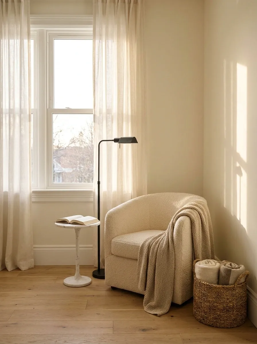 Create a Small Reading Corner From Unused Space