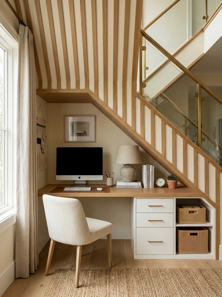 Create a Work Zone Under a Stair Landing