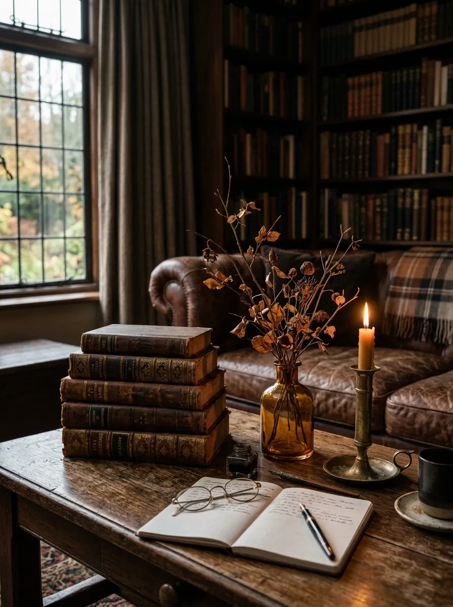 Dark Academia Fall Coffee Table