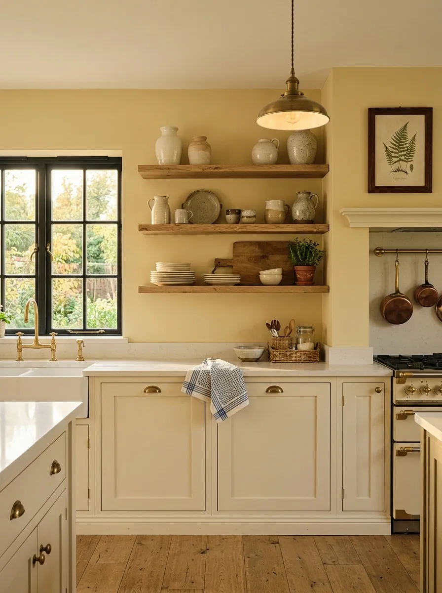 English-Inspired Kitchen With Layered Traditional Details