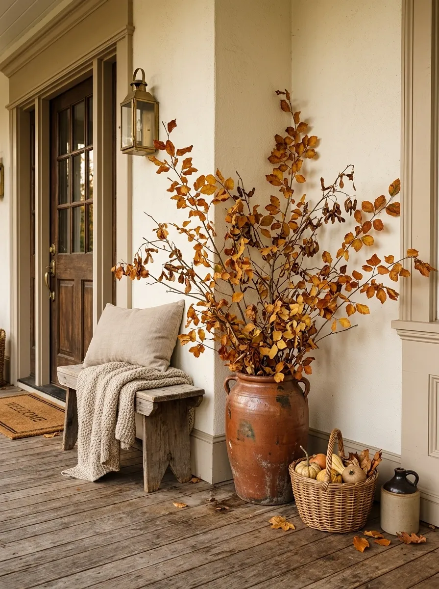 Fill an Empty Corner With Tall Branches in a Crock
