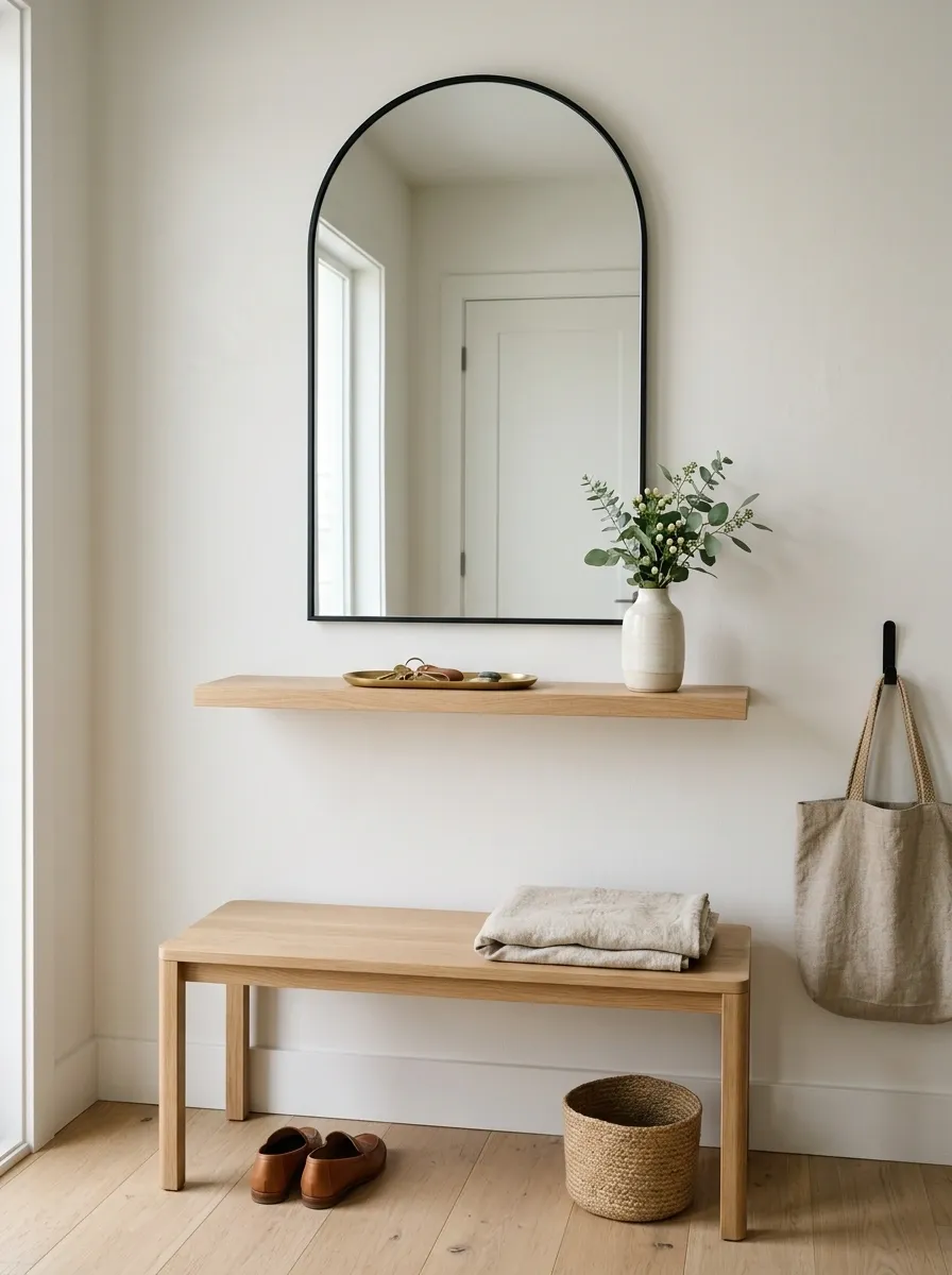 Finish the Tiny Entryway With Three Useful Details, Not Ten Decorations