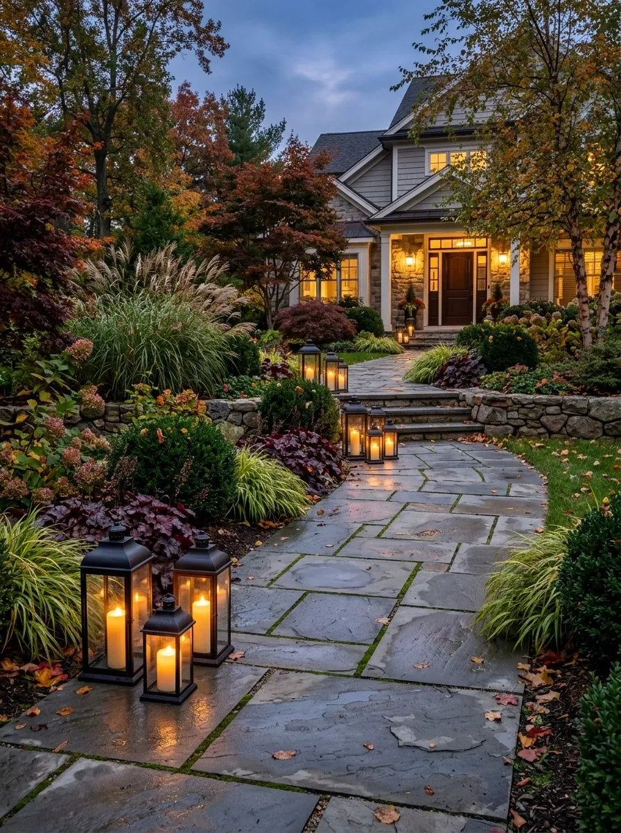 Finish the Walkway With a Few Candle Lanterns