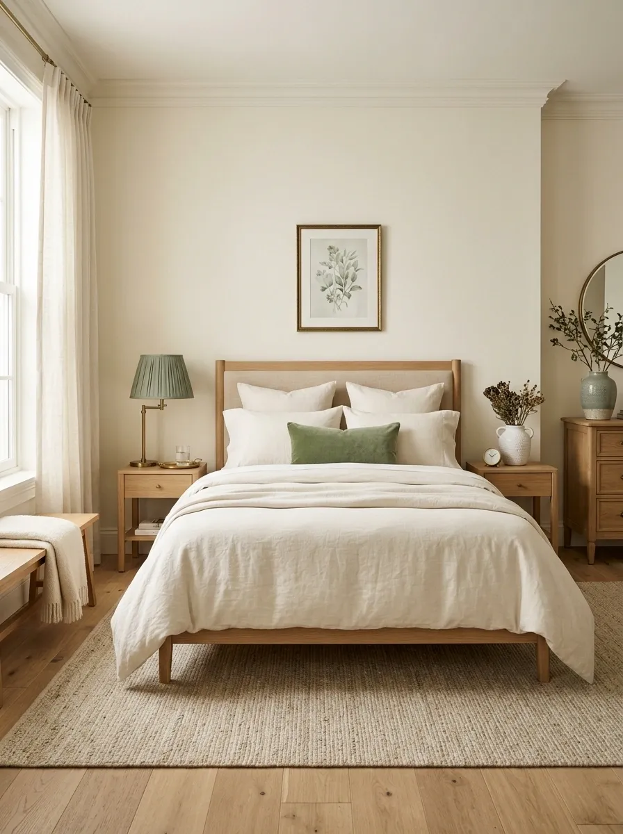 Finish With Green Details That Tie the Room Together