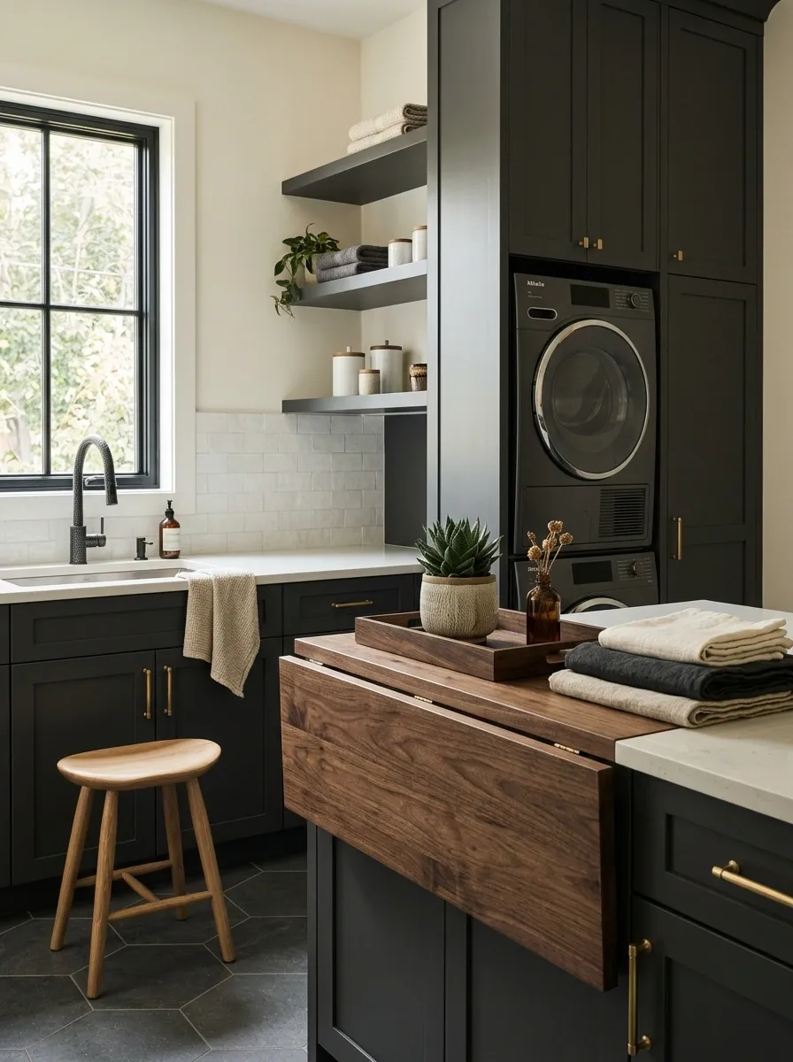 Finish With Natural Wood and Greenery