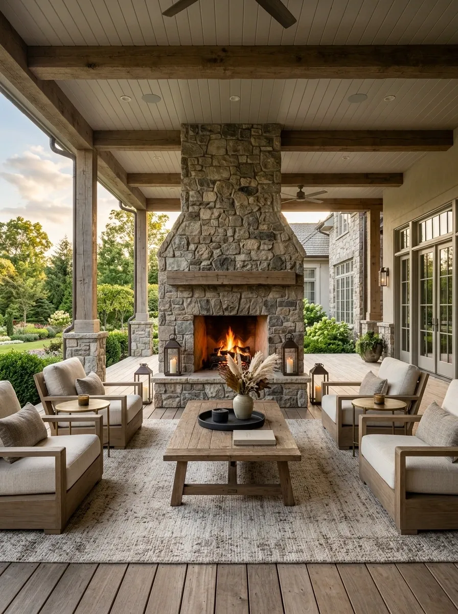 Finish with one dramatic focal point that commands the porch