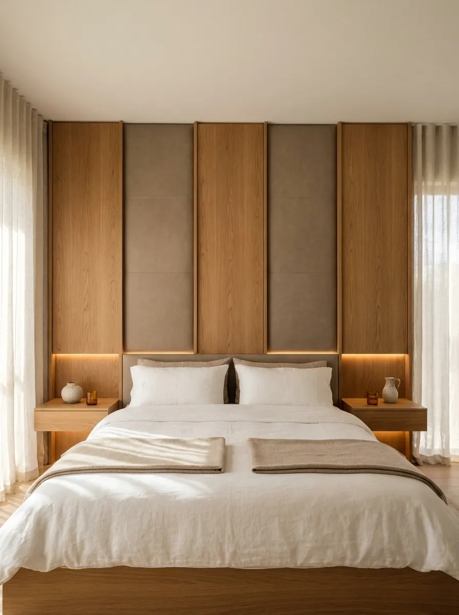 Full-Width Built-In Headboard Wall